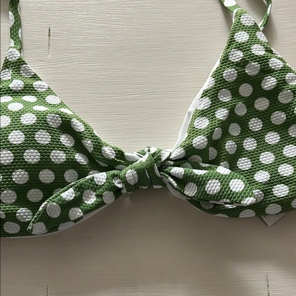 Green Polka Dot Bikini Set - Picture 9 of 11